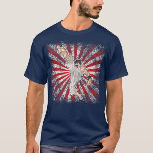 Retro Anime Japan Karate Fighter für Karate Addict T-Shirt