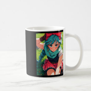 Retro-Anime-Mädchen Fantasy-Abenteurer Brave Explo Kaffeetasse