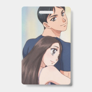 Retro-Anime-Romanze: Sanfte Umarmung Ausweis