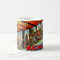 Retro Ann Arbor Michigan Greeting