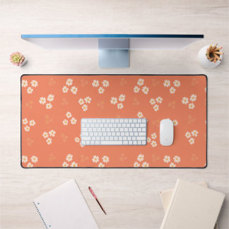 Rétro années 70 Orange Groovy Daisy Floral Personn