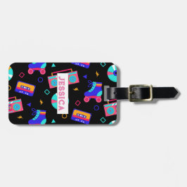 Retro-Anpassbar der 80er Jahre Gepäckanhänger