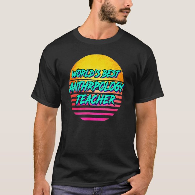 Retro Anthropology Teacher T-Shirt (Vorderseite)