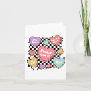 Retro Anti Valentinstag Lustiges Valentinsgruß Her Karte