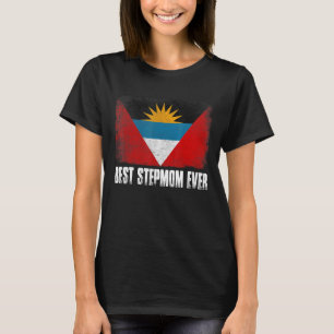 Retro Antigua und Barbuda Flag Beste Stepama je T-Shirt