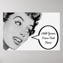 Retro-Anweisung Poster