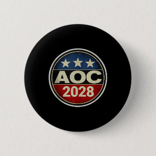 Retro Aoc 2028 Kampf Oligarchie Protest Résist Ber Button