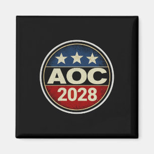 Retro Aoc 2028 Kampf Oligarchie Protest Résist Ber Magnet