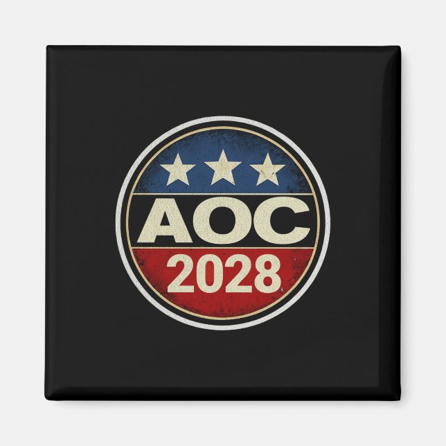 Retro Aoc 2028 Kampf Oligarchie Protest Résist Ber Magnet (Vorne)