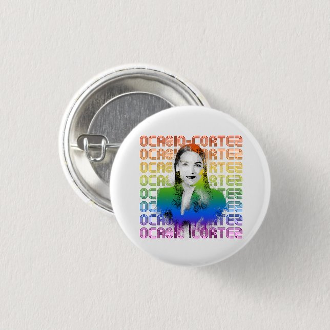 Retro AOC Pride Button (Vorne & Hinten)