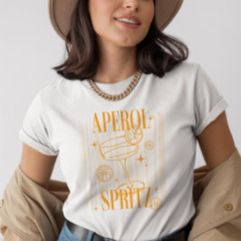 Retro Aperol Spritz Italienischer Cocktail Grafik T-Shirt
