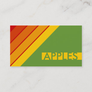 retro ÄPFEL Visitenkarte