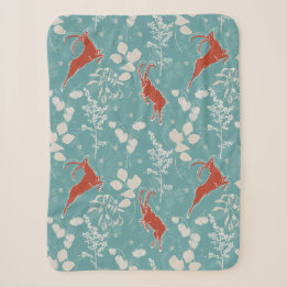 Retro Aquamarin Capricorn Zodiac Festivum Tier Sherpadecke