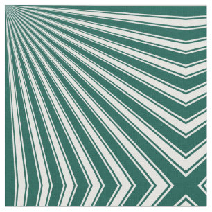 Retro Aquamarin grüne Funky Sun Rays Hintergrund Stoff