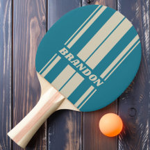 Retro Aquamarine Board Streifen mit Namen