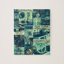 Retro-Aquamarine Moodboard-eigene Inspirationsquel