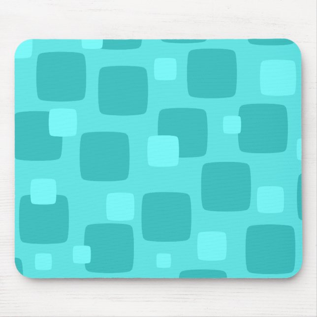 Retro aquamarines Mousepad (Vorne)