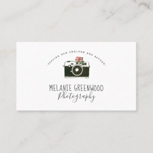 Retro Aquarellkamera Fotograf-Visitenkarte Visitenkarte