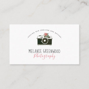 Retro Aquarellkamera Fotograf-Visitenkarte Visitenkarte