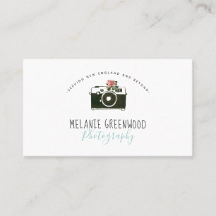 Retro Aquarellkamera Fotograf-Visitenkarte Visitenkarte