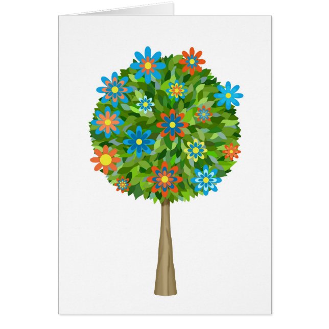 Rétro arbre de fleur (Devant)