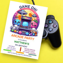 Retro Arcade Birthday Party