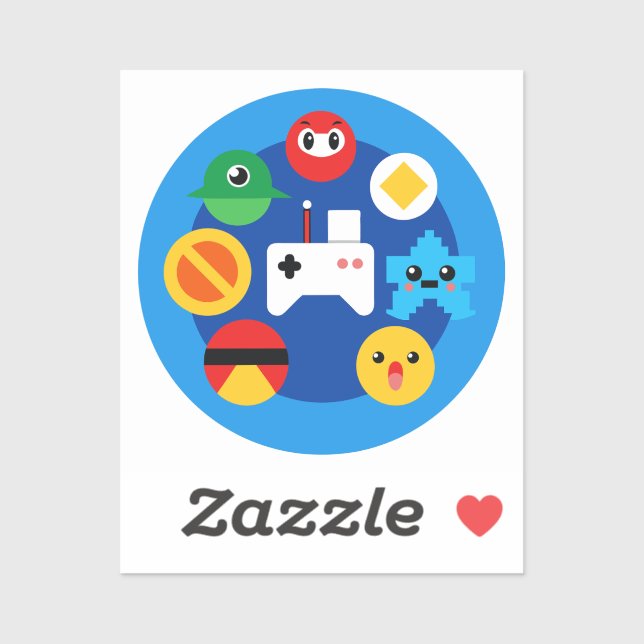 Retro Arcade Fun Aufkleber (Blatt)