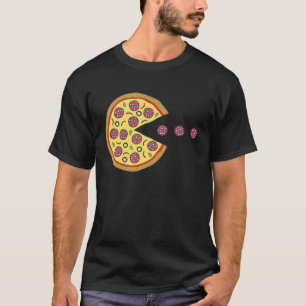 Retro Arcade Game Pizza Salami Classic Videogam T-Shirt