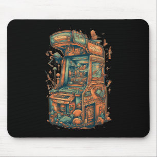 Retro Arcade Gamer Clic Gaming Arcade Machine Mousepad