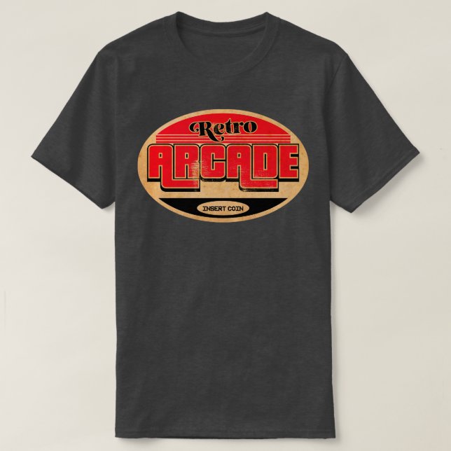 Retro Arcade Gamer T-Shirt (Design vorne)