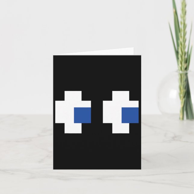 Retro Arcade Gaming Halloween Ghost Partner Group Karte (Vorderseite)