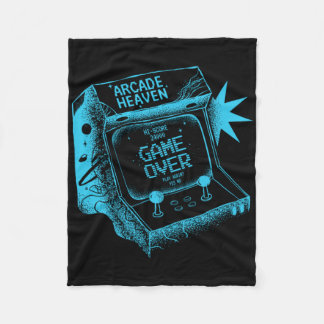 Retro-Arcade-Heaven-Aufkleber Fleecedecke