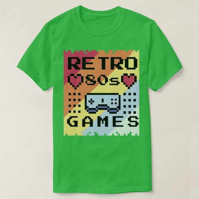 Retro Arcade Retro Vintag T-Shirt (Design vorne)