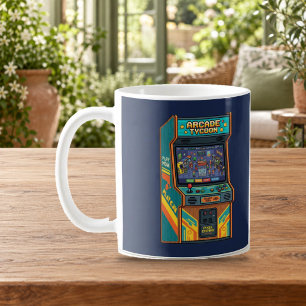 Retro-Arcade-Tycoon-80er-Pixel-Arcade-Schrank-Mug Kaffeetasse