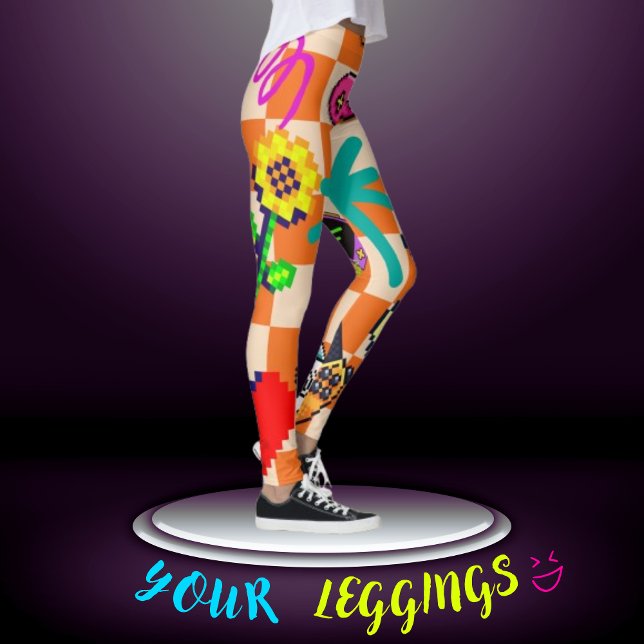 Retro Arcade Vibes Leggings (Von Creator hochgeladen)