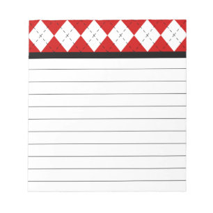Retro-Argyle-Notizblock Notizblock