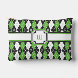 Retro Argyle Zubehörtasche