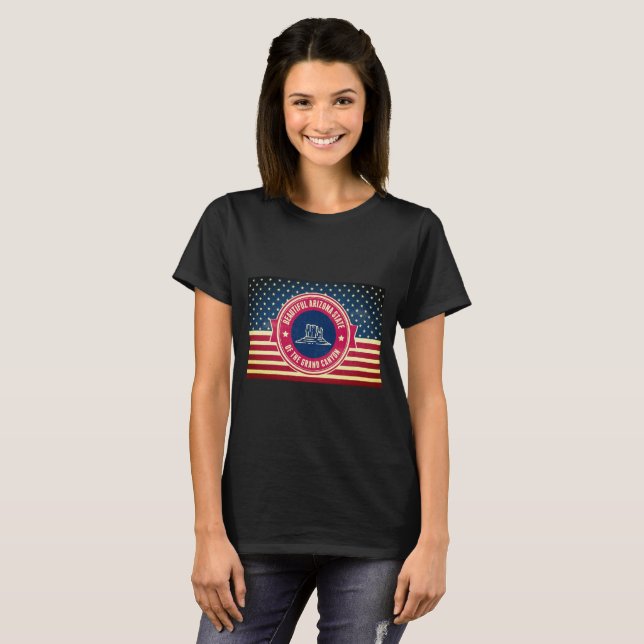 Retro Arizona Grand Canyon Staat T-Shirt (Vorne ganz)