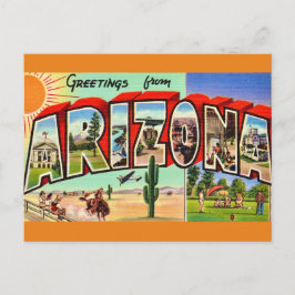Retro-Arizona-Postkarte Postkarte