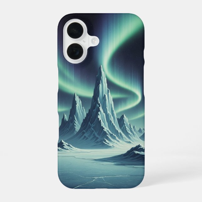 Retro-Arktis-Glanz iPhone 16 Hülle (Rückseite)