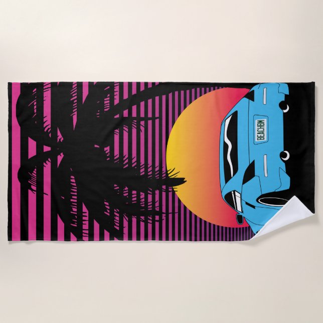 Retro Art 350Z Strandtuch (Vorderseite)