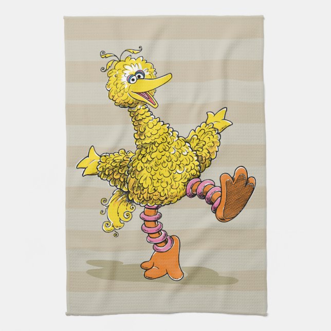 Retro Art Big Bird Geschirrtuch (Vertikal)