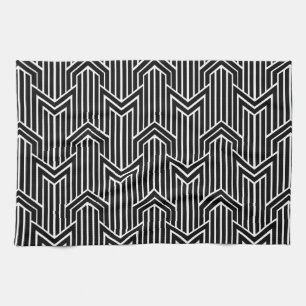 Retro-Art-Deco-Chevron-Muster Handtuch