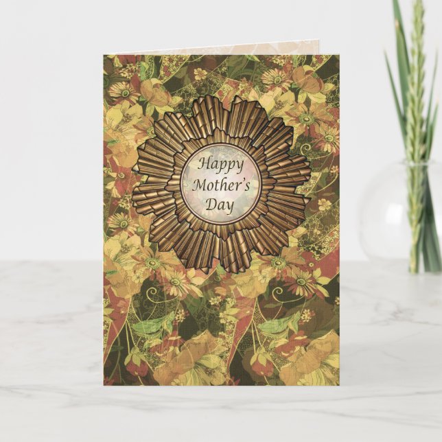 Retro Art Deco Happy Mütter Day Card Karte (Vorderseite)