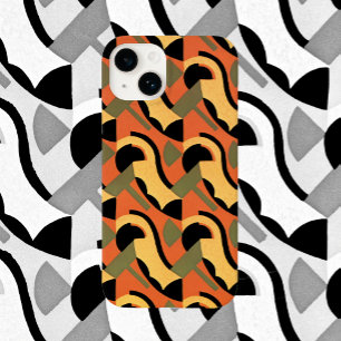 Retro Art Déco Jazz, Warme Kurven, geometrisch Case-Mate iPhone Hülle