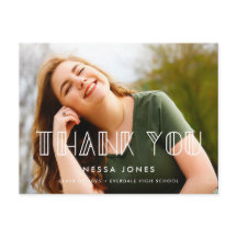 Retro Art Deko Abschluss Vielen Dank Foto