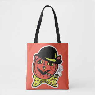 Retro Art Jack-O-Lantern Cat Halloween Pumpkin Tasche