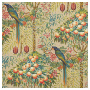 Retro-Art Nouveau-Arara-Muster von Walter Crane Stoff