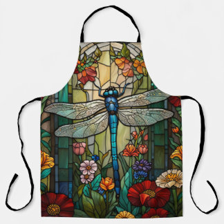 Retro Art Nouveau Dragonfly boho chic Schürze