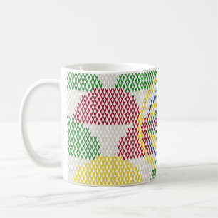 Retro-Art-Nouveau-Muster Kaffeetasse